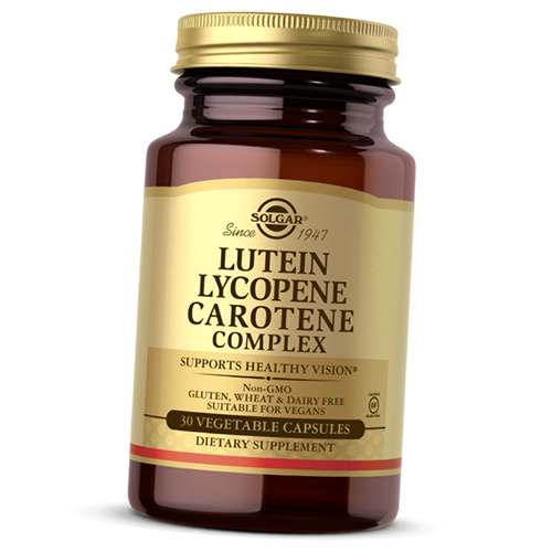 Витамины Solgar Lutein Lycopene Carotene Complex 30 вег. капс. (72313009)