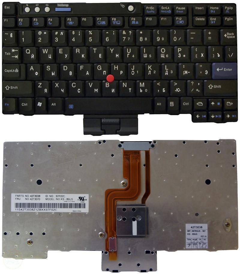 Клавиатура для ноутбука Lenovo ThinkPad X60/X60S Point Stick Black Клавиатура для ноутбука Lenovo ThinkPad X60/X60S Point Stick Black