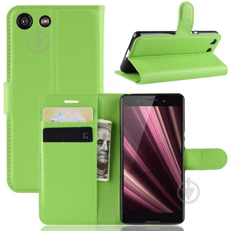 Чехол-книжка Litchie Wallet для Sony Xperia Ace / XZ4 Compact Green (hub_OvKu53421) - фото 2