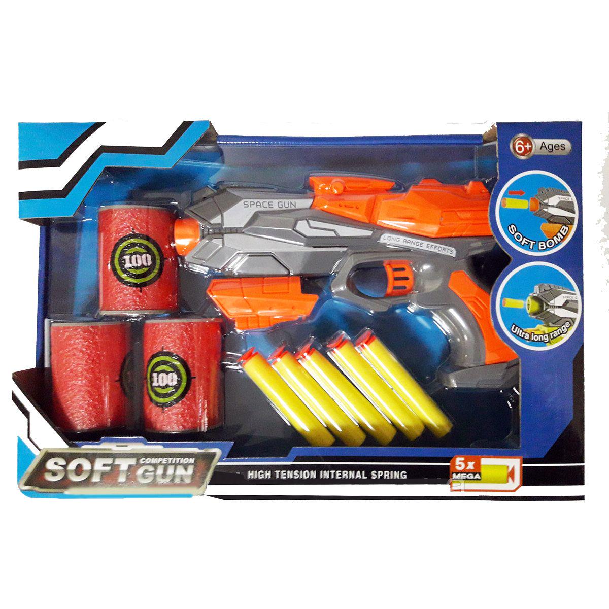 Бластер Space Gun с мягкими патронами и мишенями (154392)
