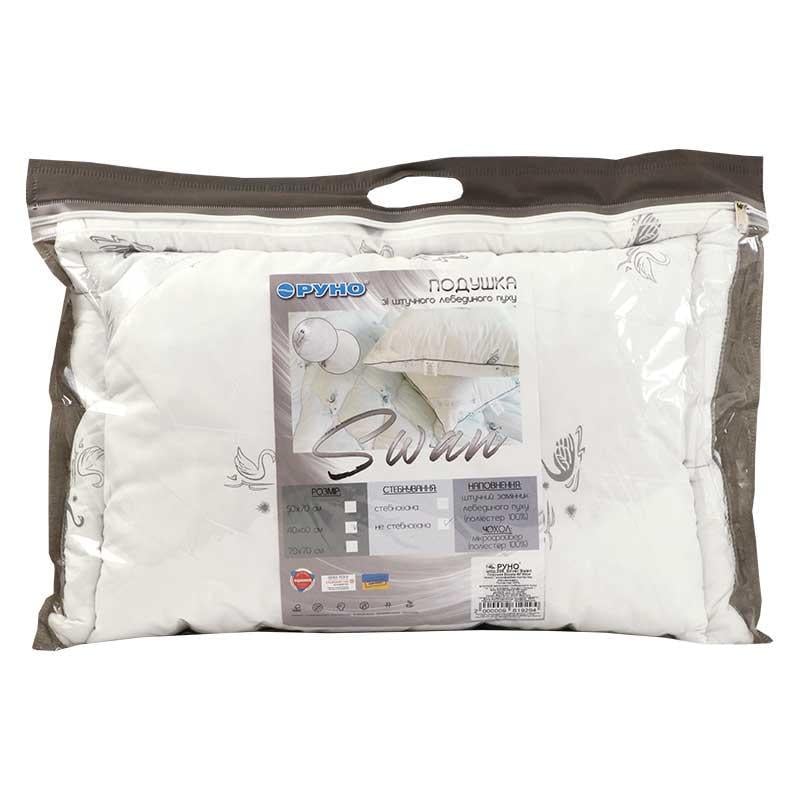 Подушка Руно Silver Swan искусственный пух 40x60 см Белый (21453) - фото 5 Подушка Руно Silver Swan искусственный пух 40x60 см Белый (21453) - фото 5