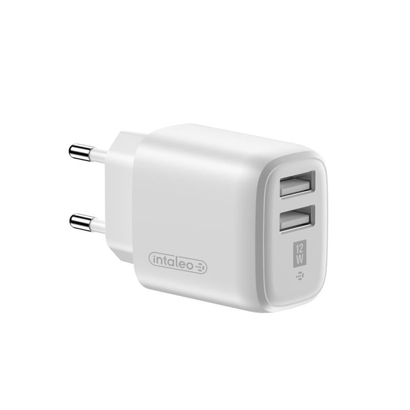 Зарядное устройство сетевое Intaleo TCG242 2xUSB-A 2.4A 12 Вт White (1283126578281)
