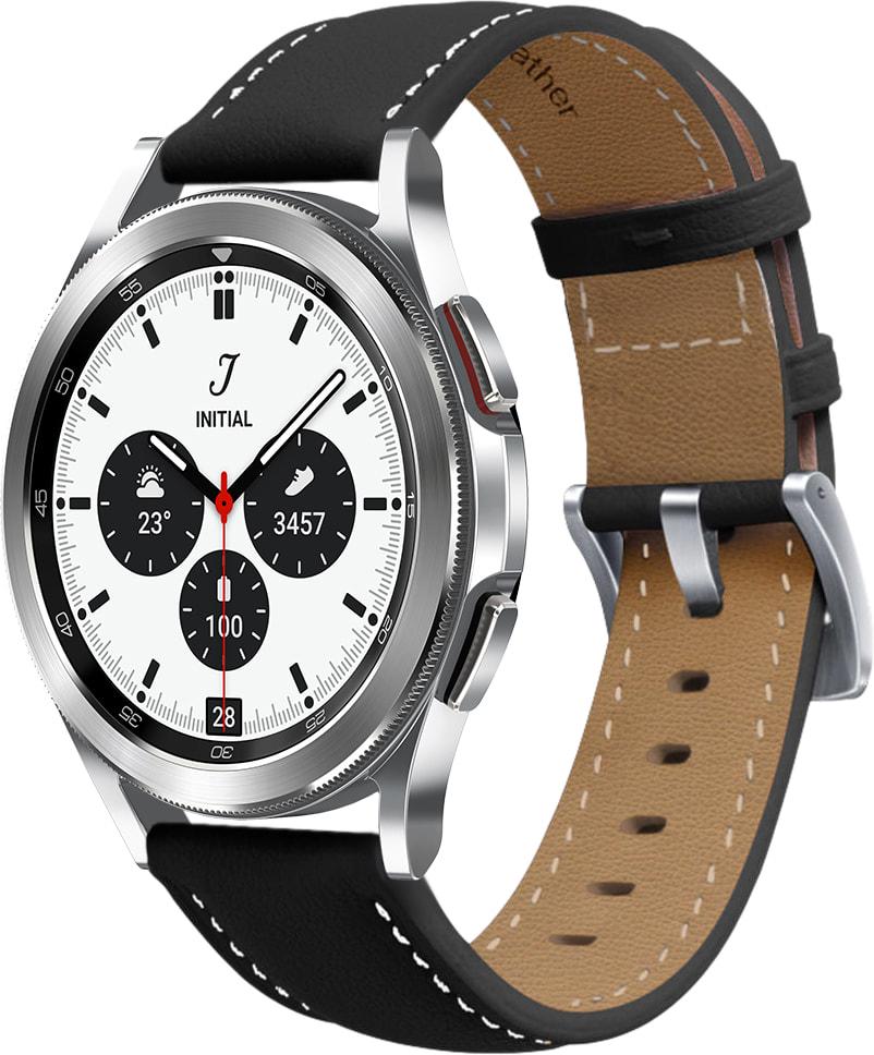Ремешок кожаный Folsa для Galaxy Watch 4 Classic 42 мм Black (31518-2B)