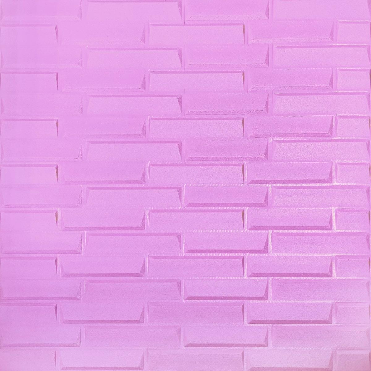Панель самоклеящаяся 3D Sticker Wall SW-00001349 кладка 700х770х4 мм Пурпурный