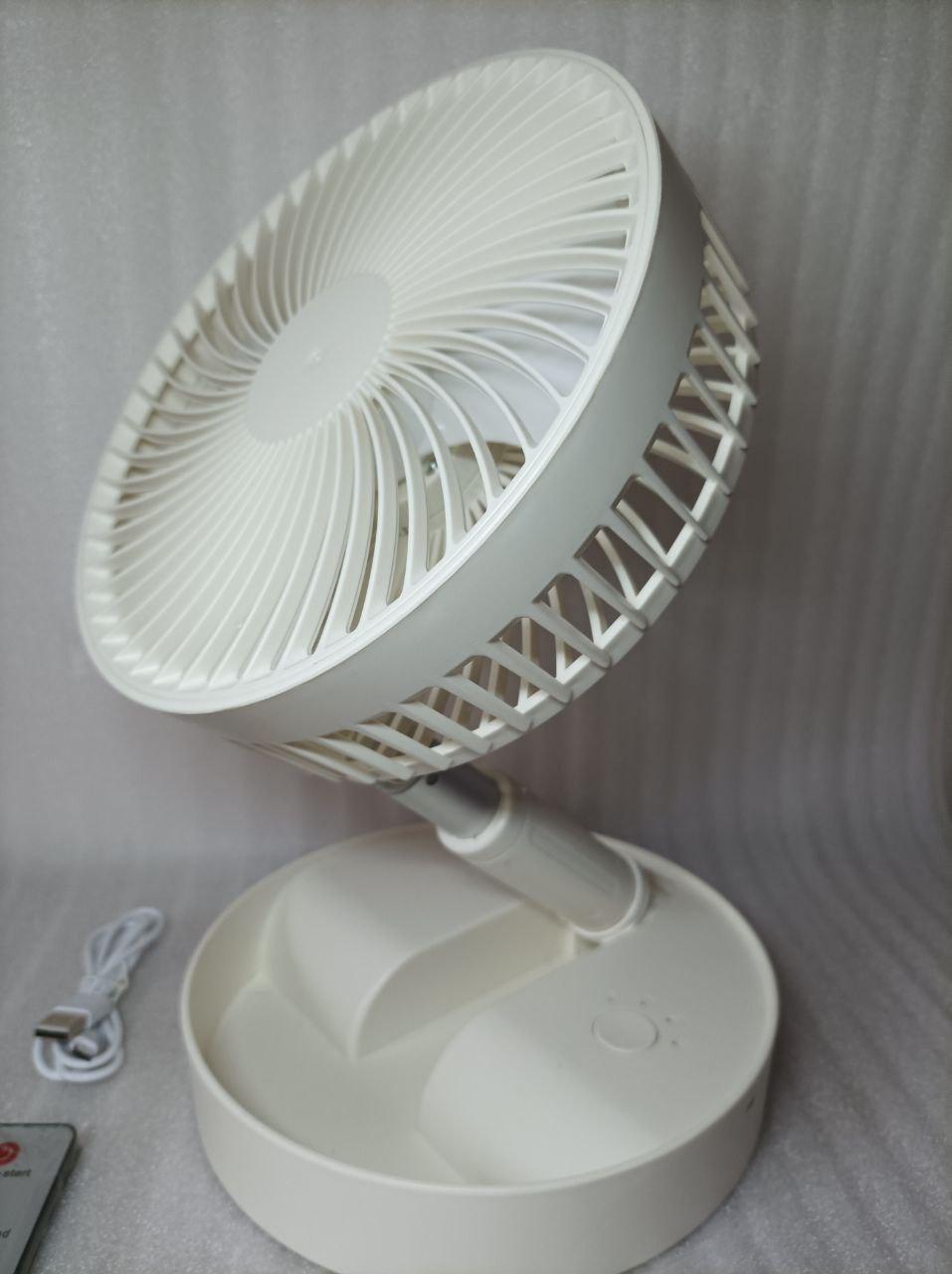 Вентилятор телескопічний на акумуляторі Li-ion 7200 mAh з пультом ДУ Білий (1777409410) - фото 8 Вентилятор телескопічний на акумуляторі Li-ion 7200 mAh з пультом ДУ Білий (1777409410) - фото 8