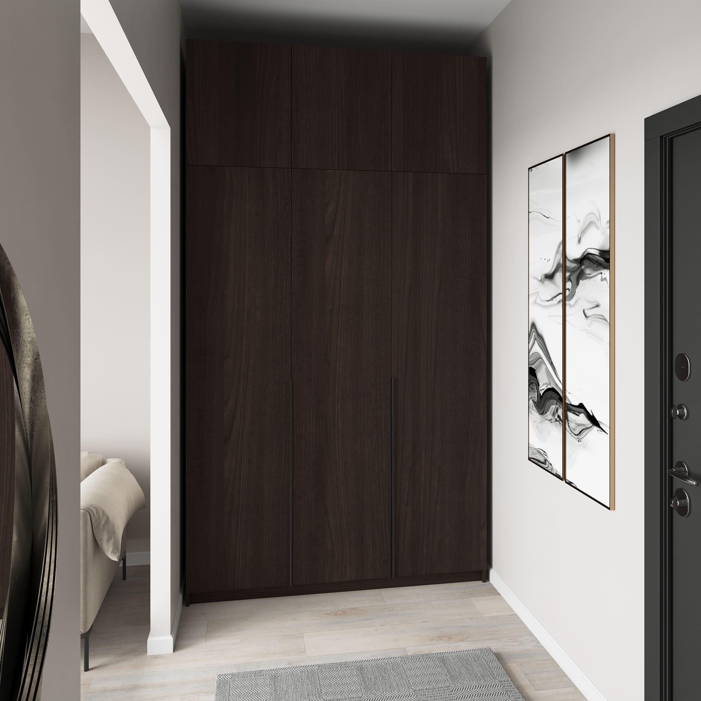 Шафа з антресоллю на три двері Венге (380531)