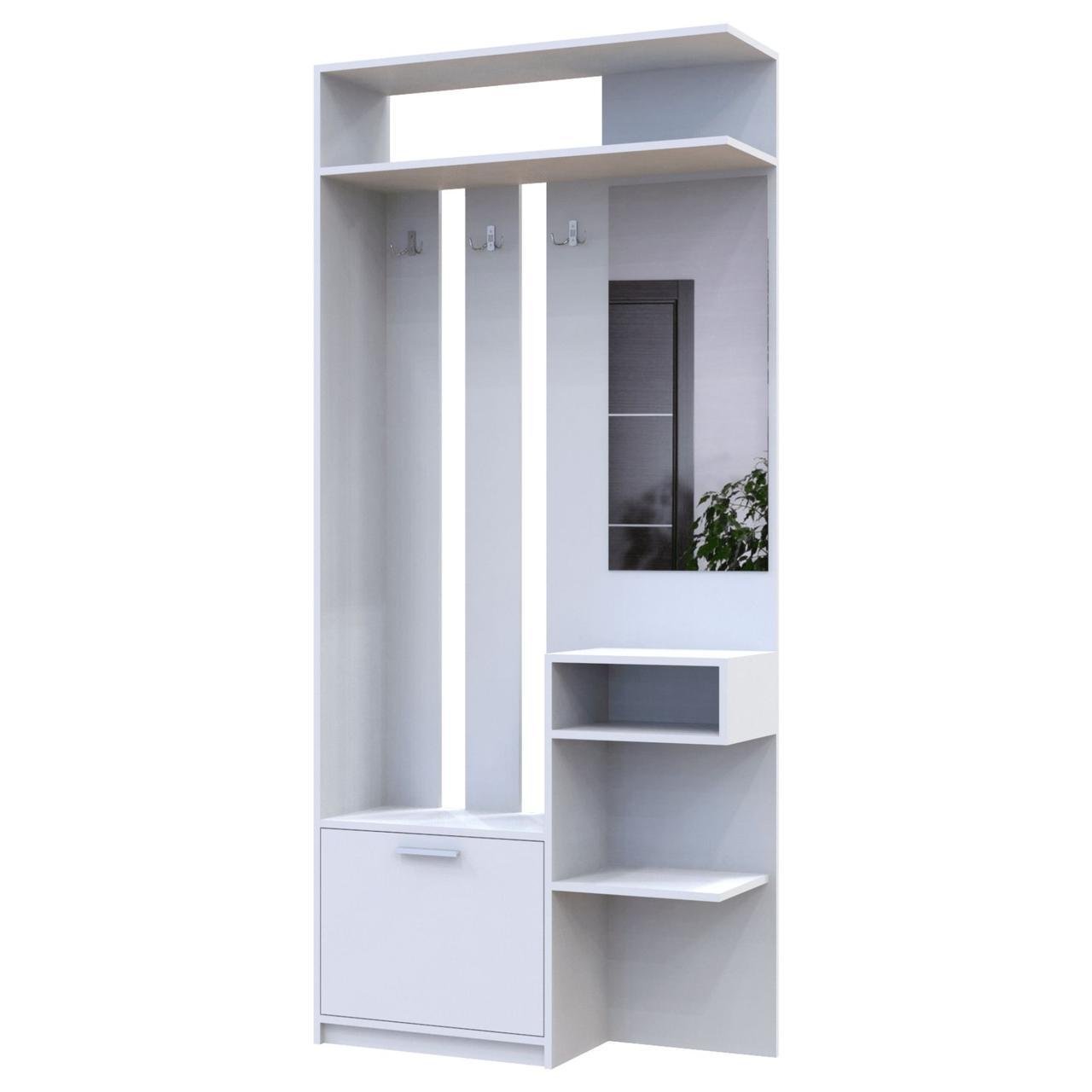 Прихожая Doros Ривьера 91,5х30х203 см Белый (DRS-011332)