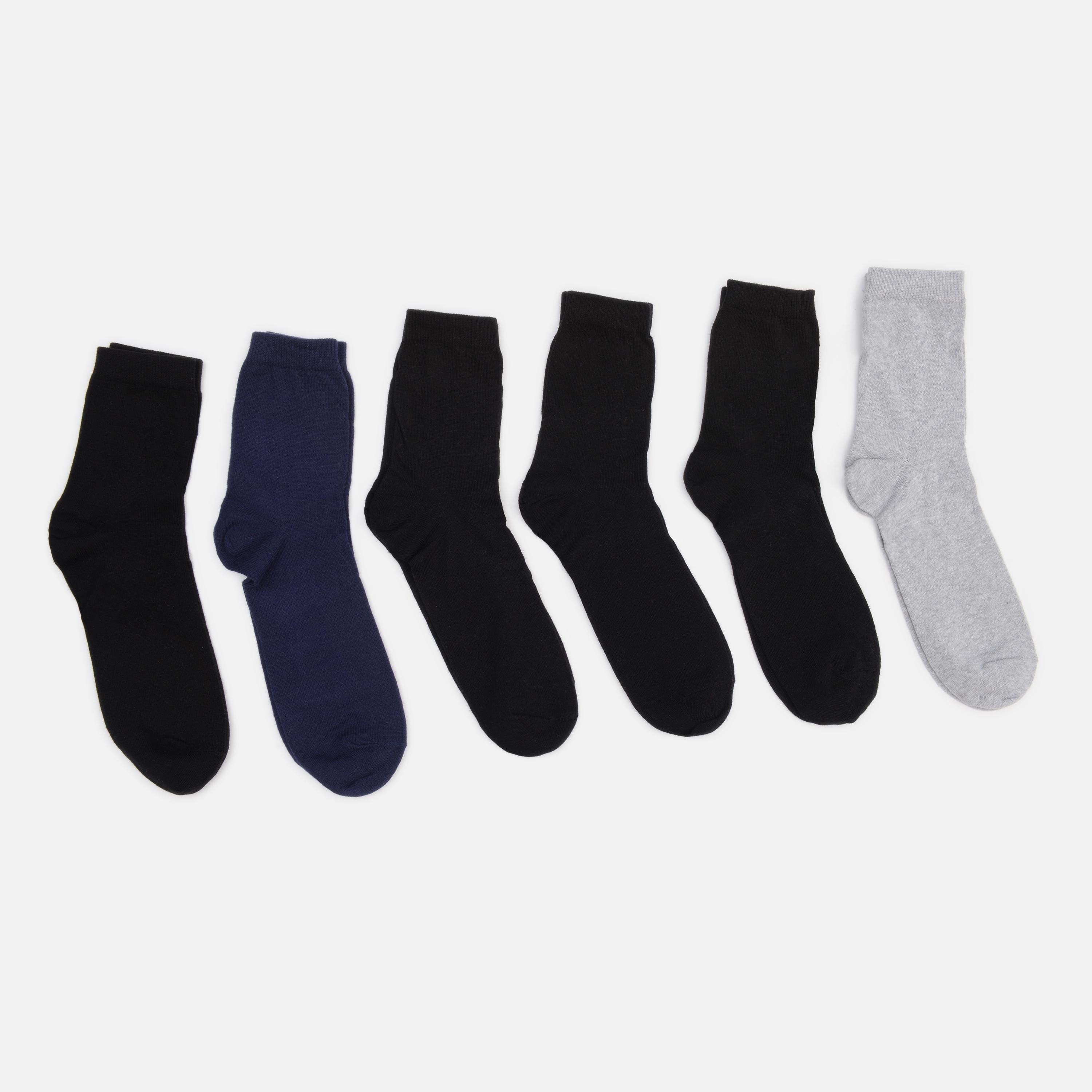 Шкарпетки C&A р. 39-42 6 пар Чорний/Сірий/Синій (2709214541)