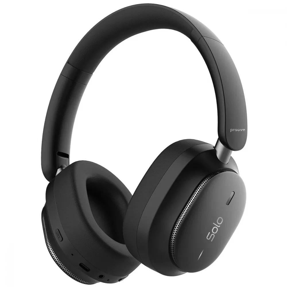 Наушники беспроводные Proove Solo с ANC APP Bluetooth 6.0 800 mAh Black (HPSL0001AP01)