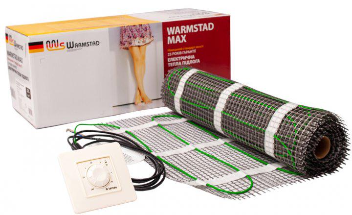 Теплый пол Warmstad Max EcoPRO-150-1.0/150 W/m2 + терморегулятор RTP 150 Вт (14279271)