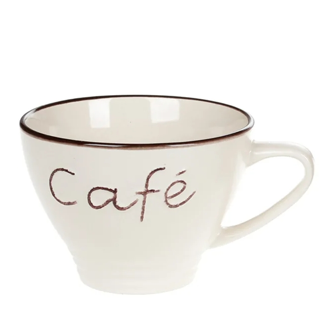 Чашка керамическая Flora "Cafe" 0,45 л (31763)