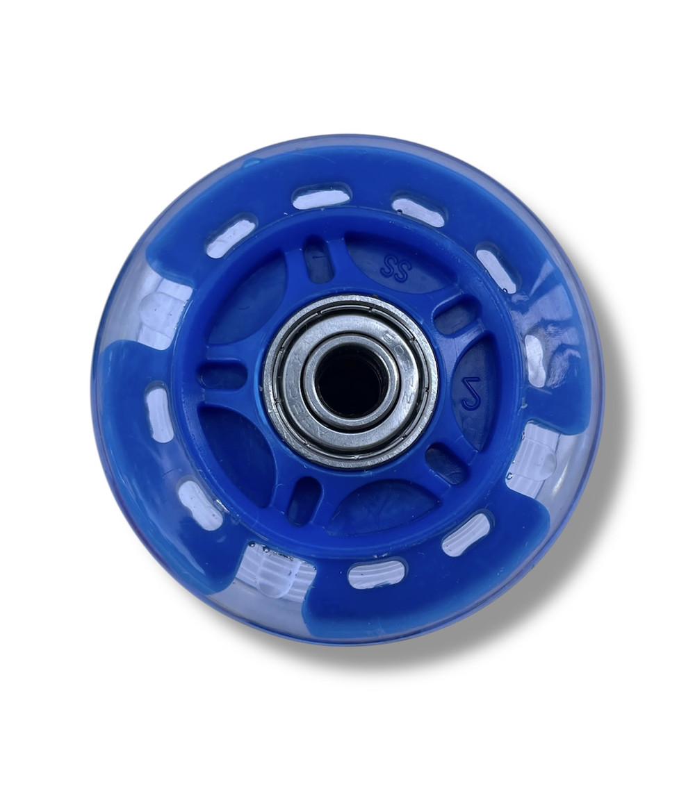 Колесо для самоката/роликів підшипники ABES-7 зі світлом 69 мм Синій - фото 3