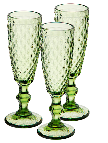 Набір бокалів для шампанського SNT Аргайл 180 мл 6 шт. Смарагдовий (9446) - фото 1 Набір бокалів для шампанського SNT Аргайл 180 мл 6 шт. Смарагдовий (9446) - фото 1