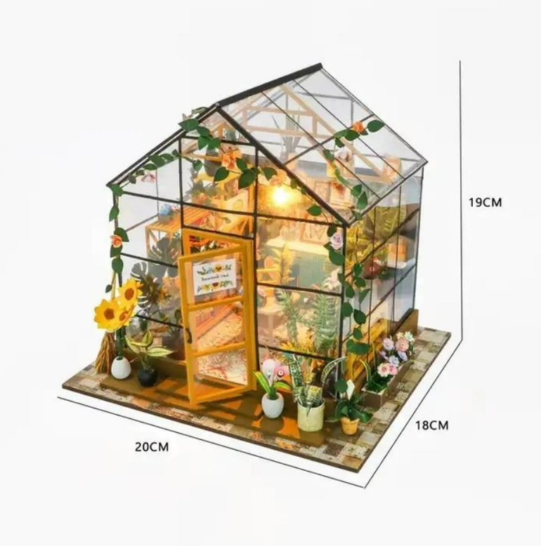 Румбокс CuteBee DIY DollHouse Панорамная оранжерея 3D (M42) - фото 3 Румбокс CuteBee DIY DollHouse Панорамная оранжерея 3D (M42) - фото 3