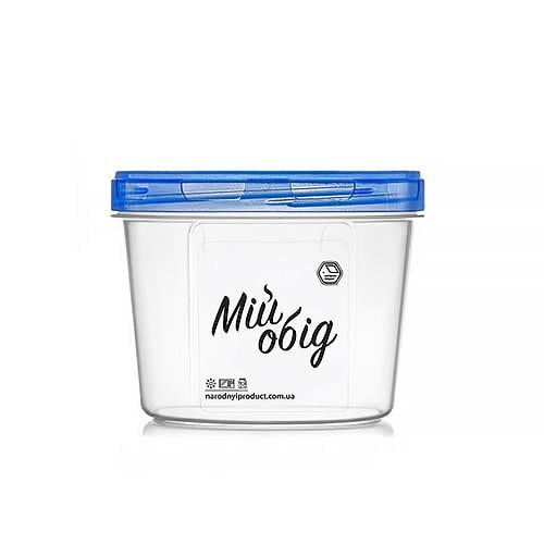 Контейнер пищевой Stenson с резьбой 500 мл d 11х8 см Синий (NP-68с)