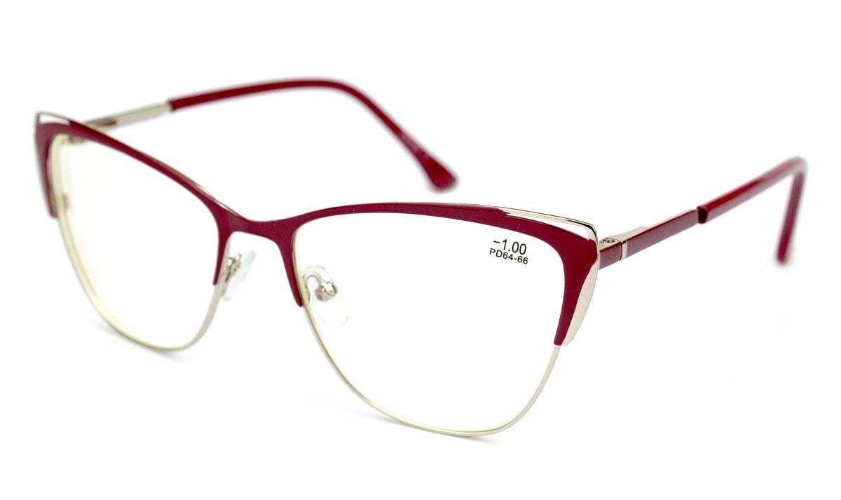 Окуляри для зору в металевій оправі Verse 320165S-C1 Blue Blocker -2,75 (4291315)