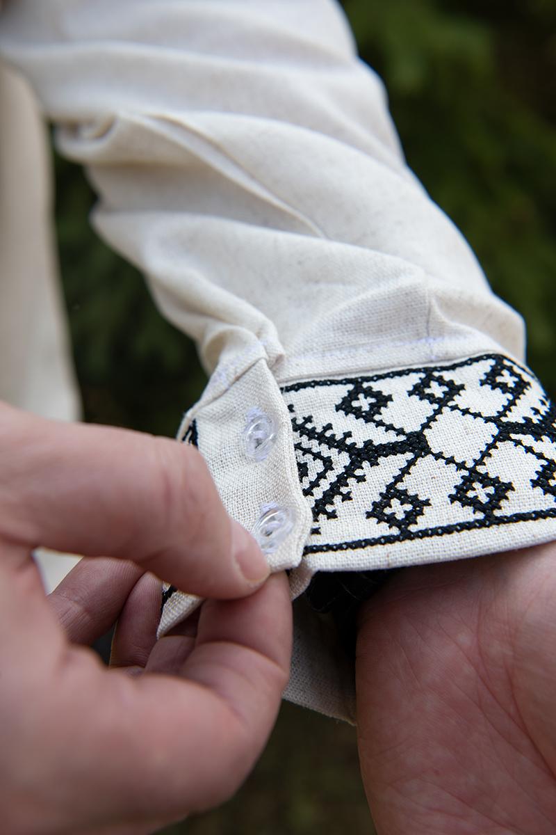 Вышиванка мужская льняная с длинным рукавом 4XL (2567592323) - фото 5