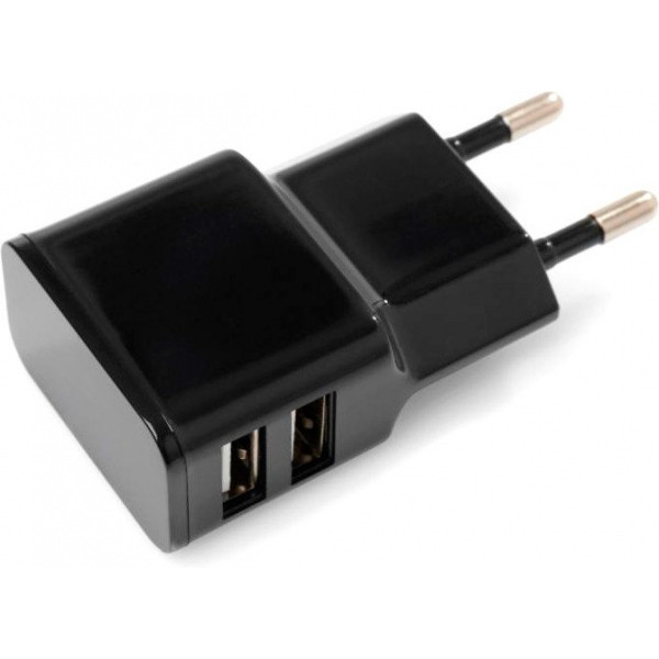 Зарядка Vinga 2 Port USB Wall Charger 2.1A (VCPWCH2USB2ABK) - фото 2