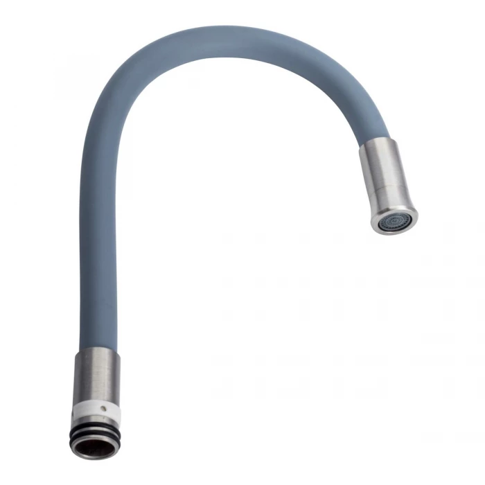 Излив смесителя для кухни GLR-55 из гофрированного силикона ВН 3/4" Gray (GSR-000018568)