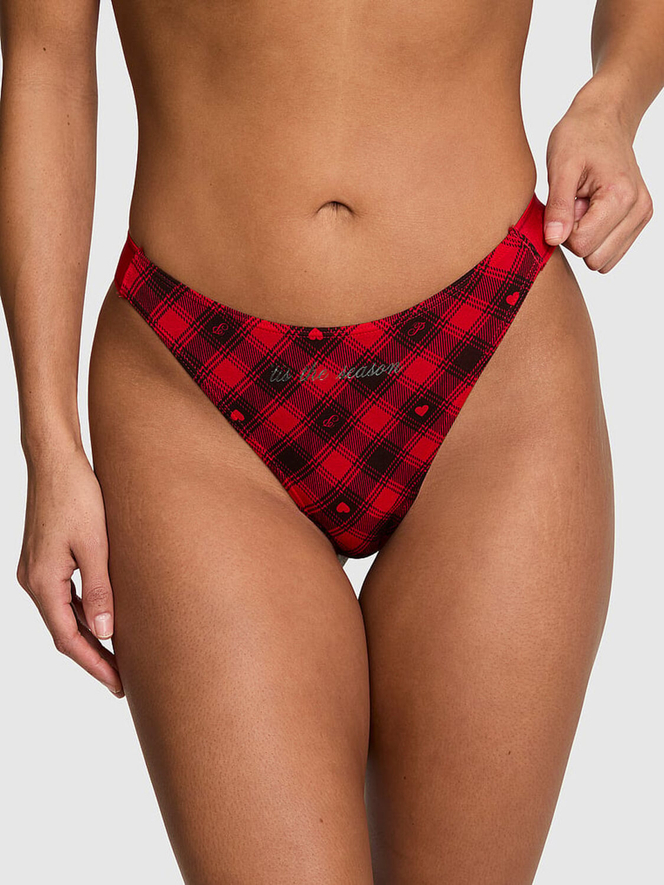Трусики женские Victoria's Secret Logo Cotton Shine High-Leg Thong L Красный (2259788164) Трусики женские Victoria's Secret Logo Cotton Shine High-Leg Thong L Красный (2259788164)