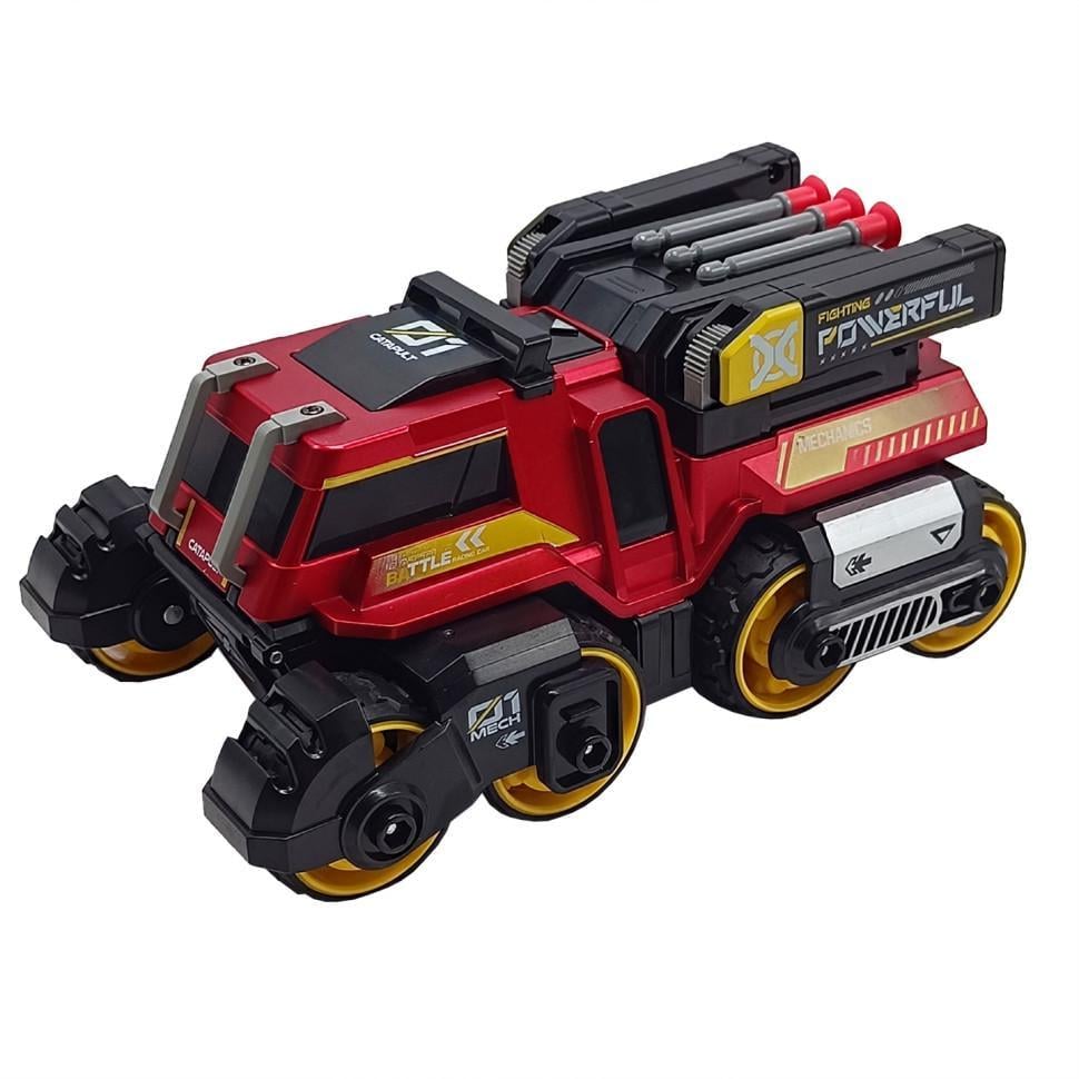 Машинка дитяча max catapilt car 3 в 1 my66 m1223(Червоний) стріляє патронами на присосках (RLT48769)