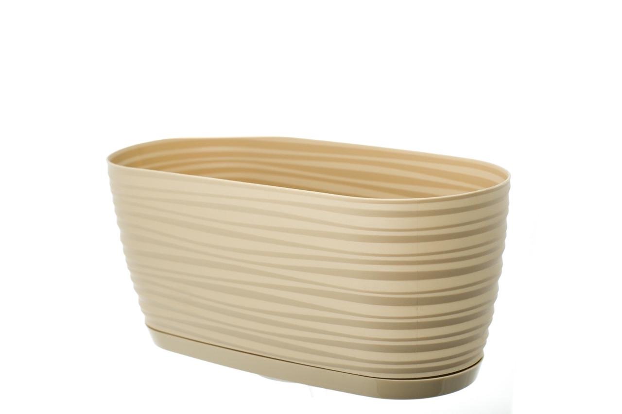 Горщик для квітів Form Plastic Сахара з підставкою 2,65 л 13х11х27 см Білий - фото 4