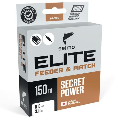 Волосінь Salmo Elite FEEDER & MATCH 150 м 0,18 мм 3,1 кг 7lb - фото 1