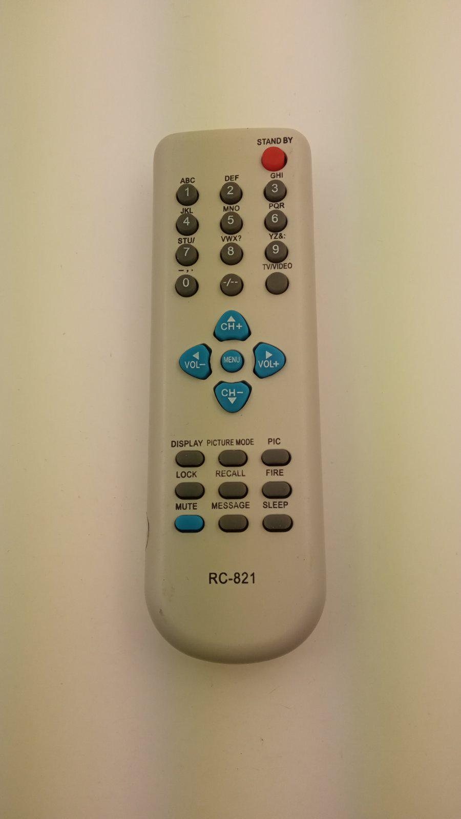 Пульт для Shivaki/Meredian RC-821 (02034)