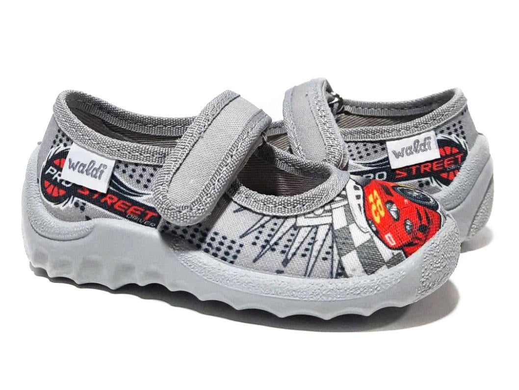 Тапочки для хлопчиків Waldi 361-161/22 на липучках р. 22 Сірий