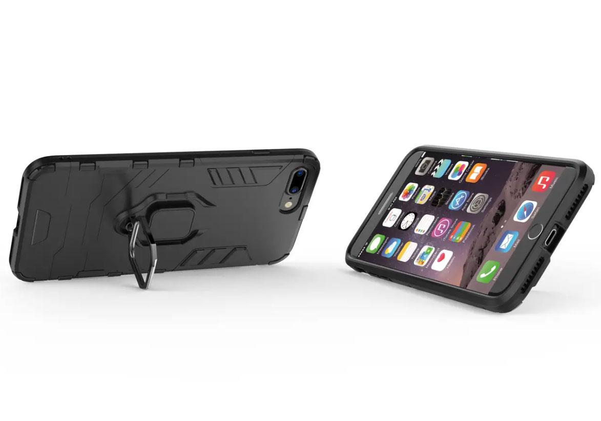 Чехол бампер Primolux Ring Armor для Apple iPhone 7 Plus / iPhone 8 Plus - Black - фото 2