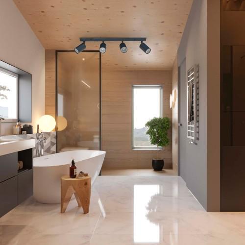 Спот накладний поворотний LEDCOIN ML314-4 під лампу Чорний - фото 3