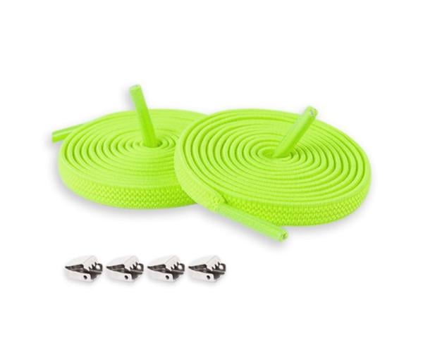 Шнурки еластичні із затискачами без зав'язок 1 м Салатовий Шнурки еластичні із затискачами без зав'язок 1 м Салатовий