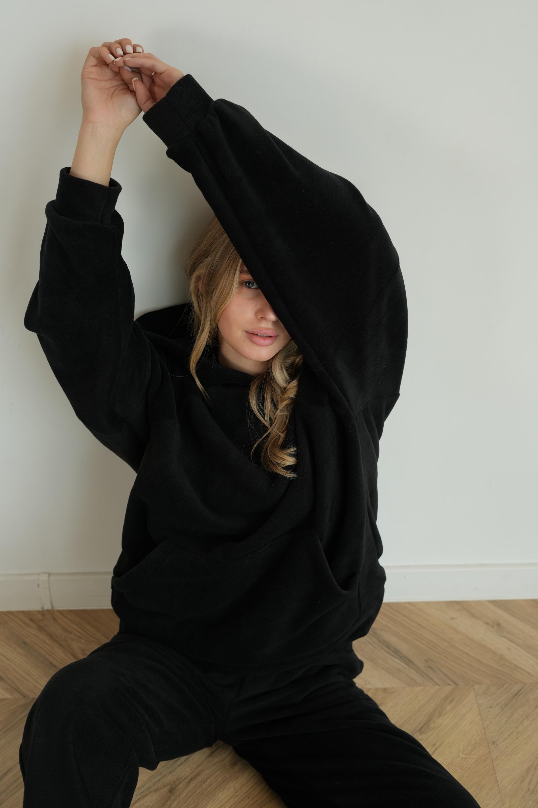 Костюм флісовий BASE L/XL Чорний (10201LXL) - фото 6 Костюм флісовий BASE L/XL Чорний (10201LXL) - фото 6