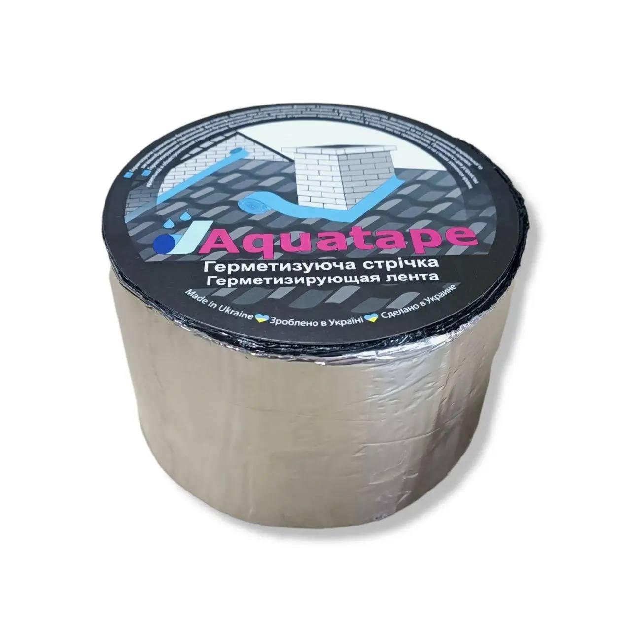 Стрічка покрівельна бітумна AQUATAPE 100 мм (10 м) Стрічка покрівельна бітумна AQUATAPE 100 мм (10 м)