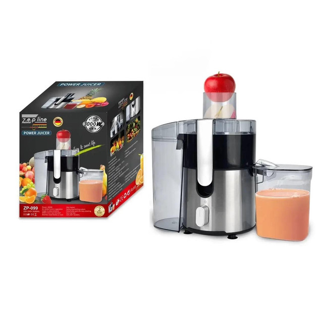 Соковижималка Zepline ZP-099 3000 Вт з нержавіючої сталі Сірий (GR-05121) Соковижималка Zepline ZP-099 3000 Вт з нержавіючої сталі Сірий (GR-05121)
