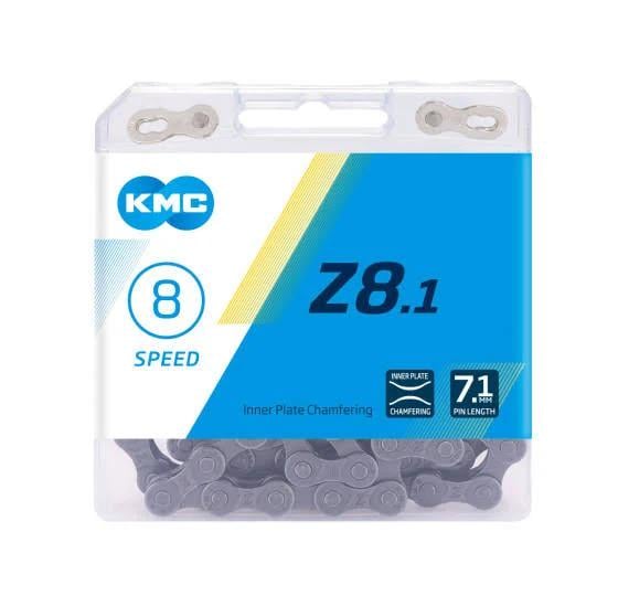 Цепь велосипедная KMC Z8.1 116 звеньев Grey/Grey ( KMC Z8.1 )
