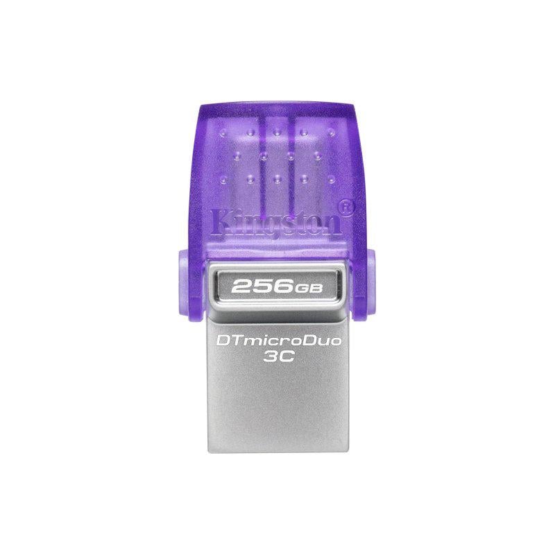 Флэш-память USB Kingston USB 3.2 DT microDuo 3C 256GB Type-A/Type-C 200Mb/s (20341)