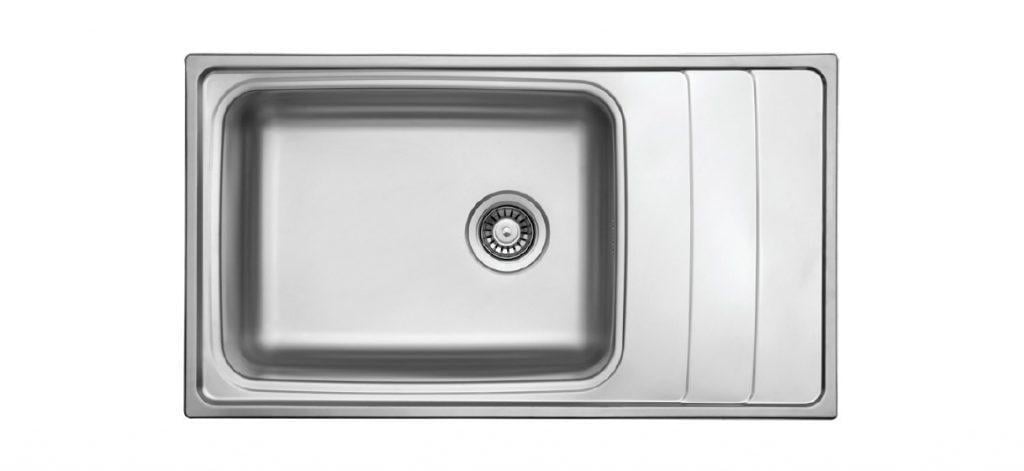 Мойка кухонная Ukinox WAVE P 915.500 GT 8K полированная и корзина