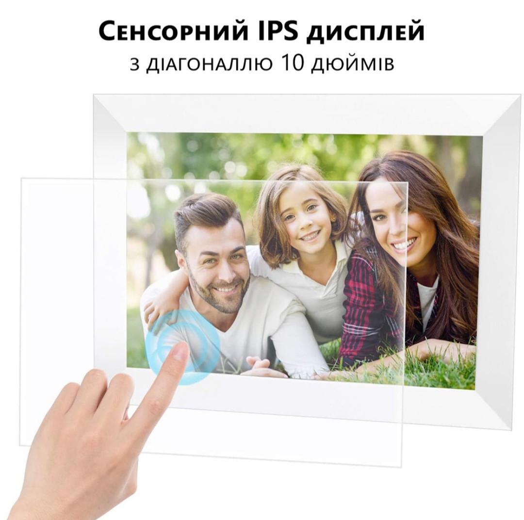 Фоторамка цифровая Frame FRAMEO Wi-Fi Touchscreen 10" - фото 2