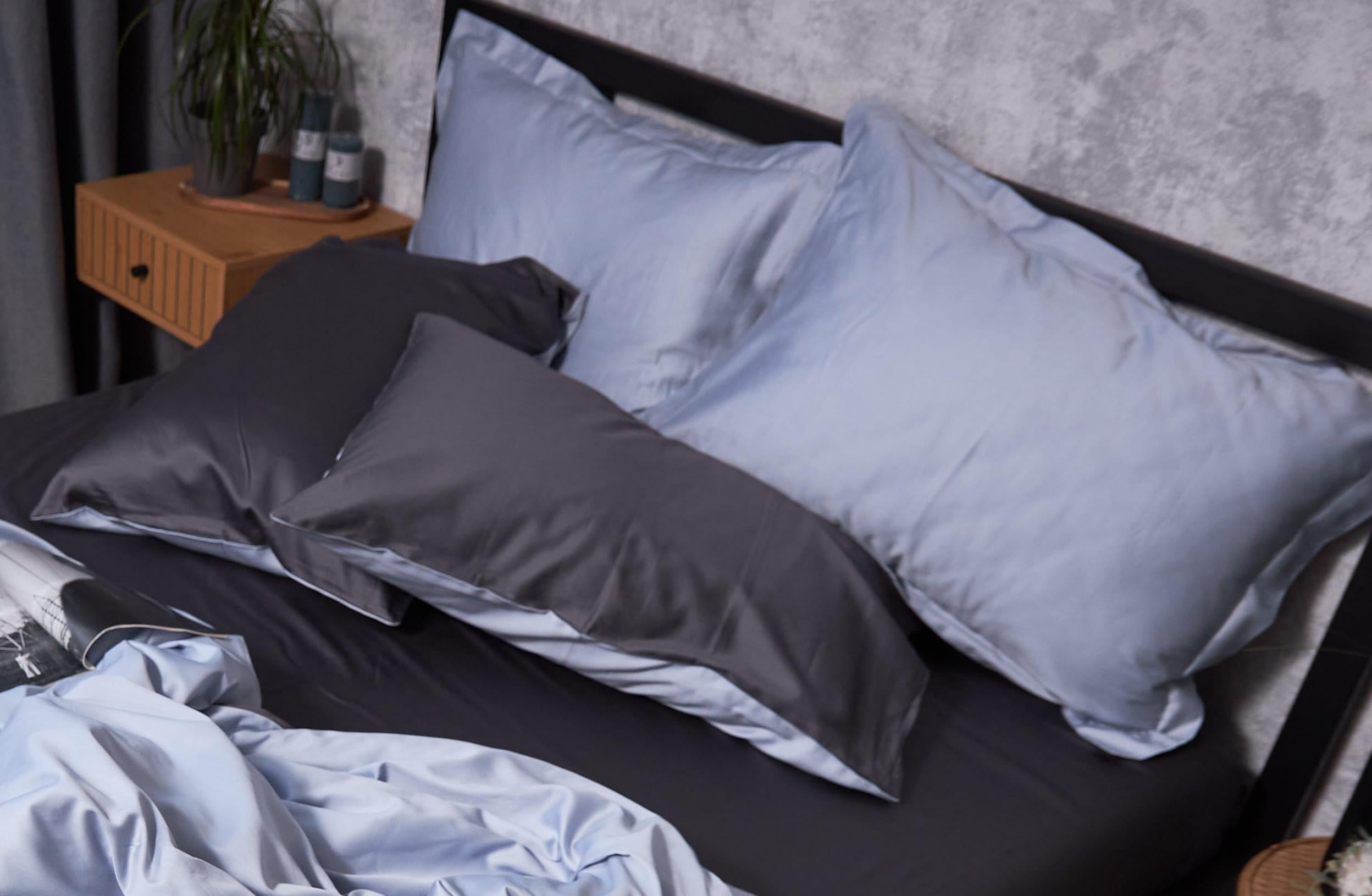 Набір наволочок Moon&Star Premium Skyline Gray satin 50х50 см 2 шт. (MS-840000452)