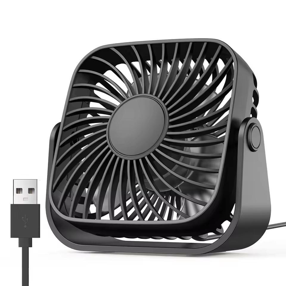 Вентилятор настольный TOPK K52 USB 3 скорости Черный (ТТ-60)