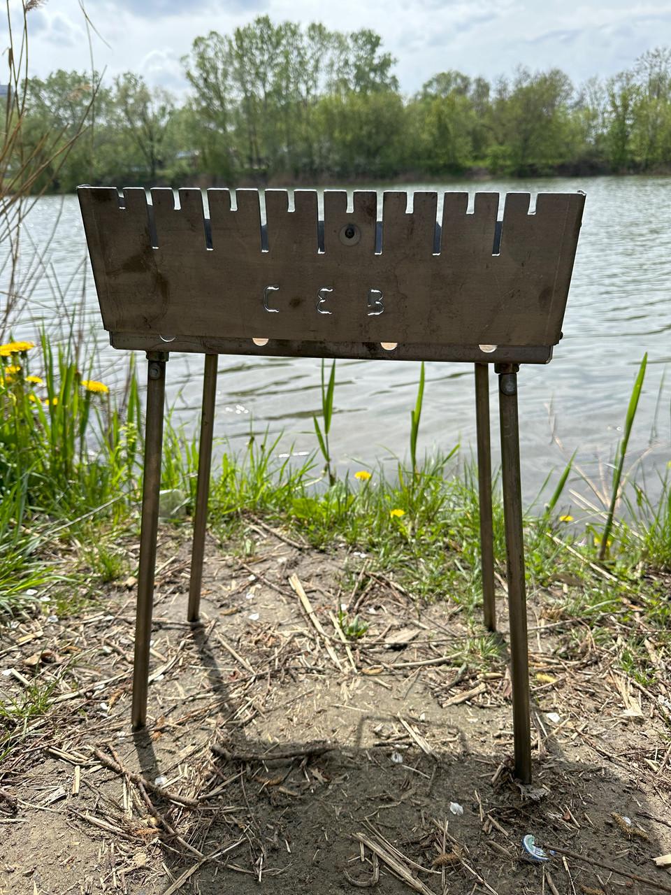Мангал розкладний на 8 шампурів (991441380) - фото 3 Мангал розкладний на 8 шампурів (991441380) - фото 3