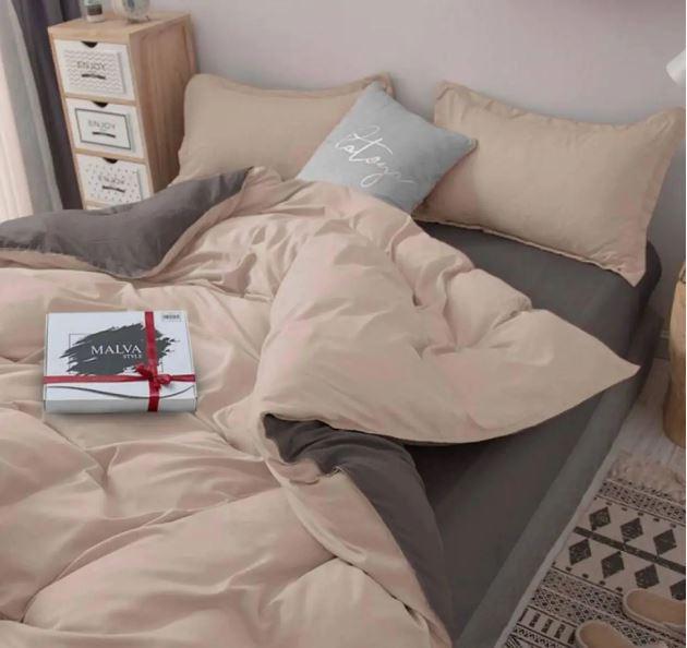 Комплект постільної білизни Мальва Бязь євро 200x220 см 70х70 см/2 шт. (Н0074)