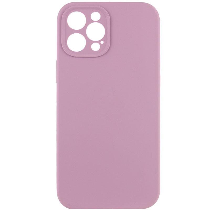 Противоударный чехол Silicone Case Full Camera Protective (AA) NL для Apple iPhone 12 Pro Max (6.7") Лиловый / Lilac Pride