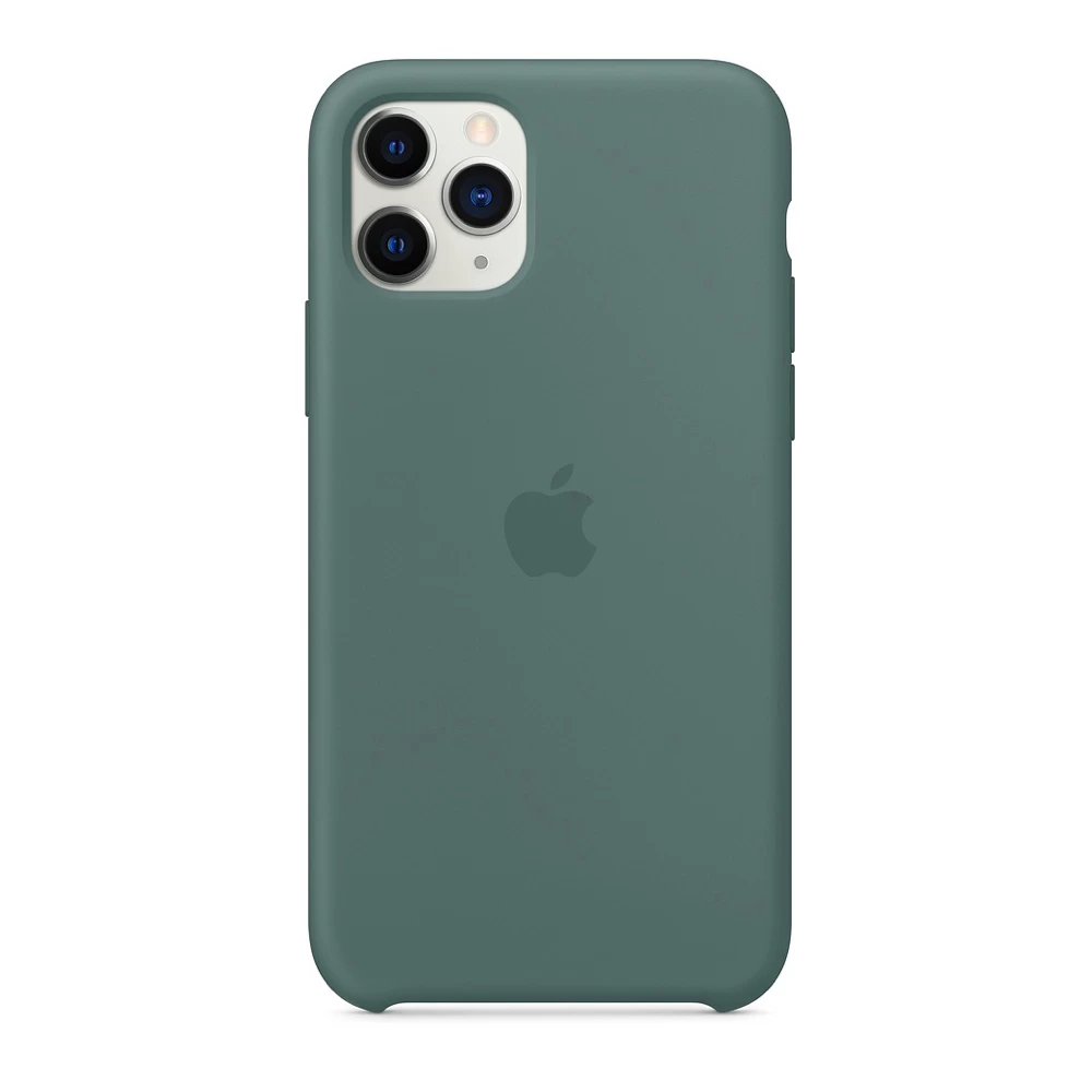 Силиконовый Чехол Накладка Silicone Case для iPhone 11 Pro Max Pine Green - фото 1