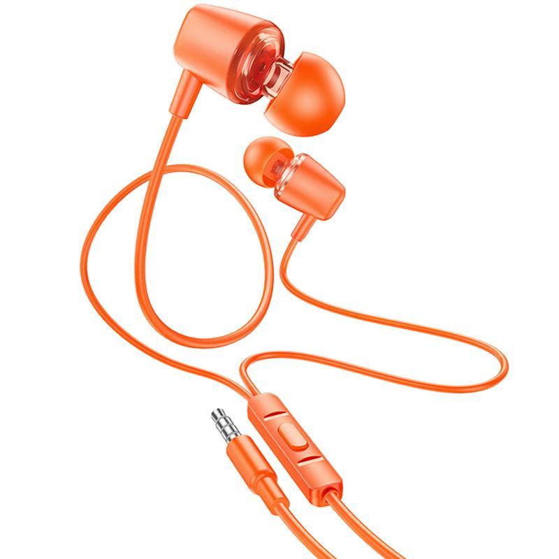 Наушники стерео Hoco M107 Discoverer проводные Orange (00000066114_3)