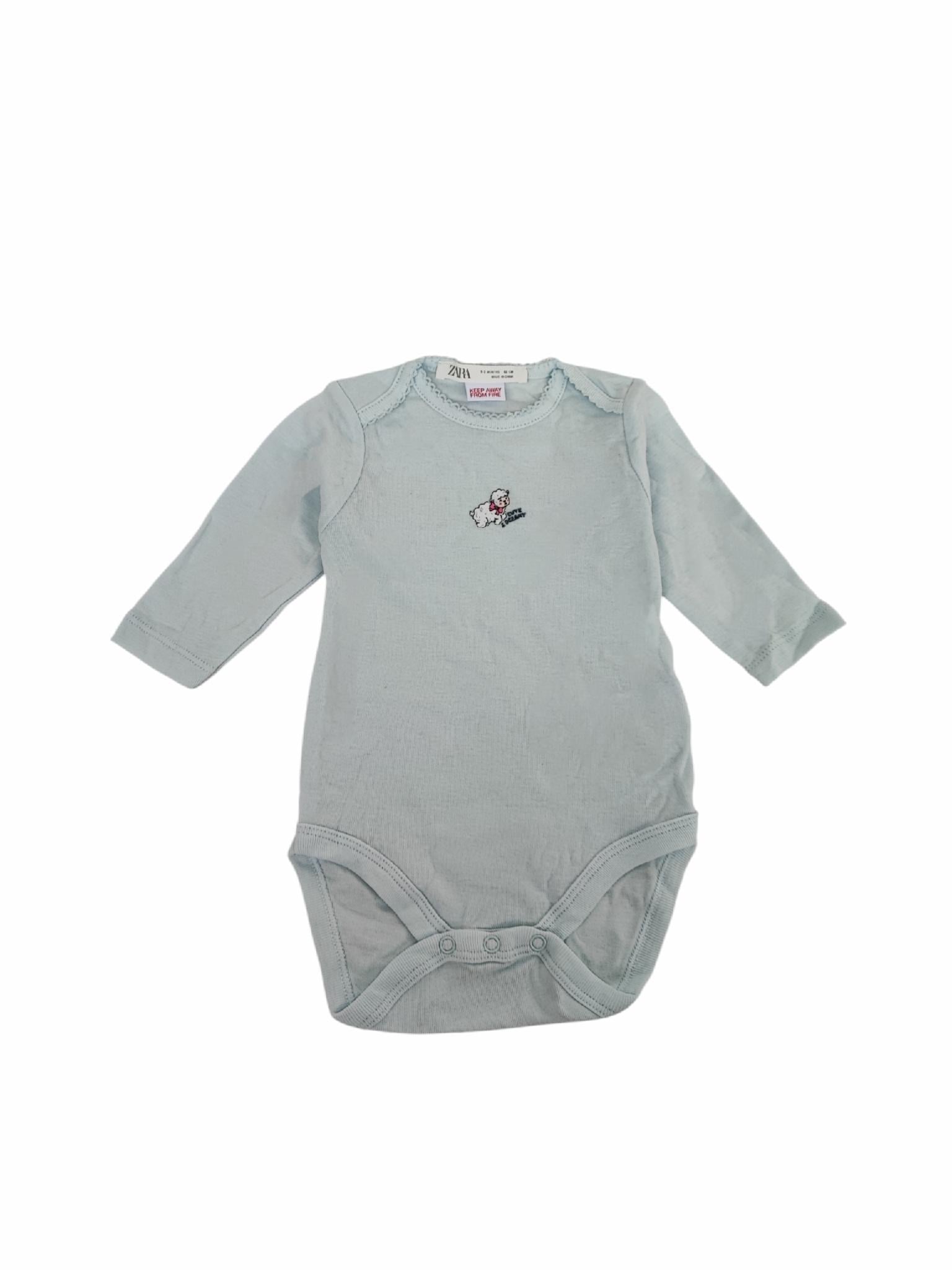 Боді для новонародженої дівчинки Zara 80 см Блакитний (25120909D5)