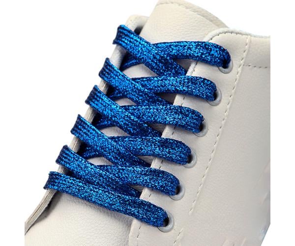 Шнурки перламутрові блискучі для взуття 1,6 м Синій - фото 1 Шнурки перламутрові блискучі для взуття 1,6 м Синій - фото 1
