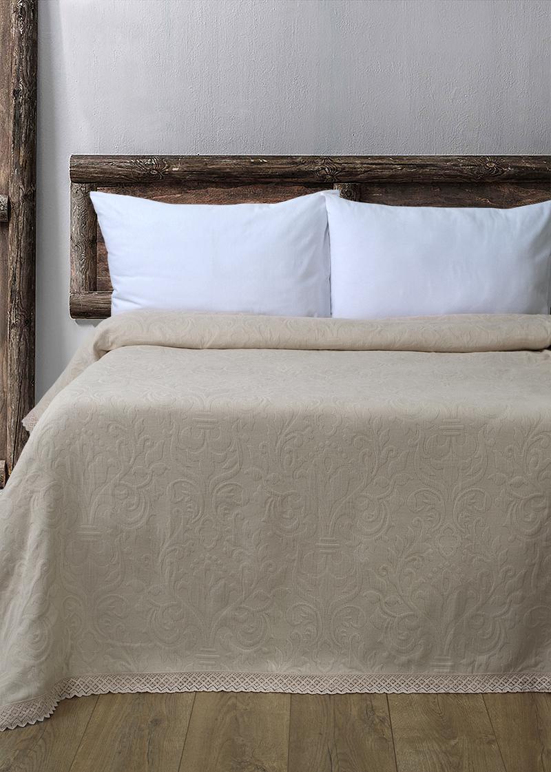 Покривало Lotus Impress жаккард-Monro 220х240 см Бежевий (21316)