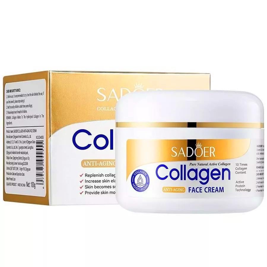 Крем для лица Sadoer с коллагеном омолаживающий Collagen Anti-Aging 100 г